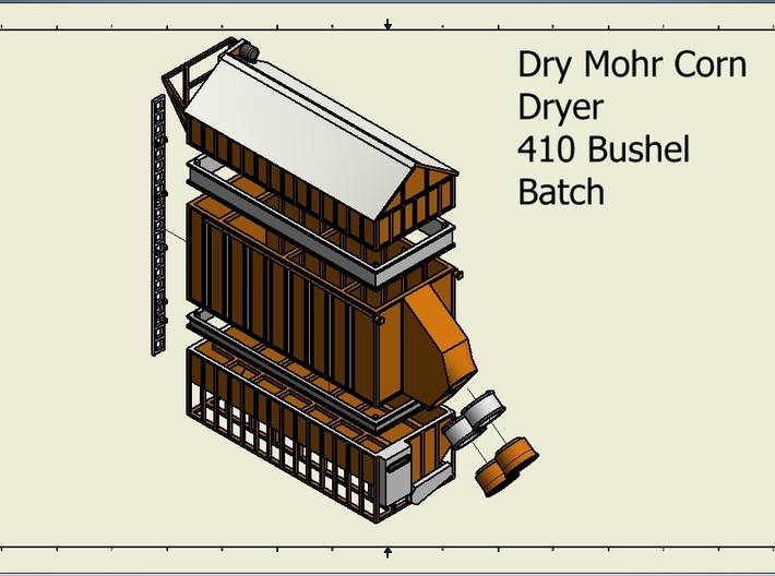 Dry Mohr corn grain Dryer 3d printed 