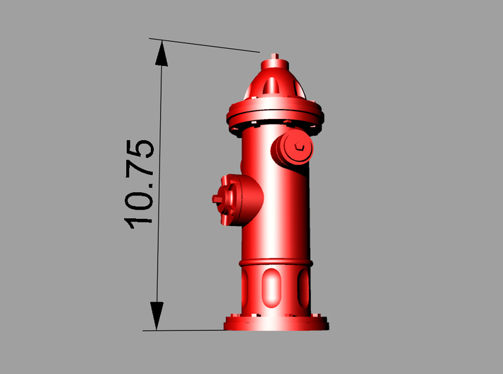 Hydrant type : A H0 (1:87) 16 Pcs 3d printed