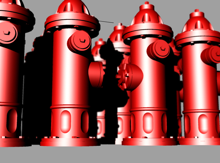 Hydrant type : A 00 (1:76) 16 Pcs 3d printed 