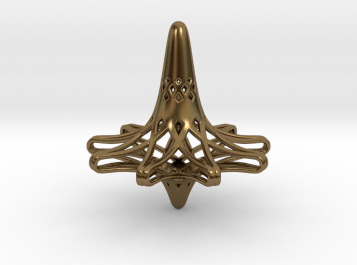 Nona-Fractal Spinning Top 3d printed
