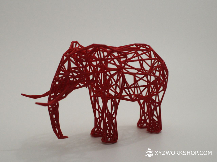 Digital Safari- Elephant (Small) 3d printed