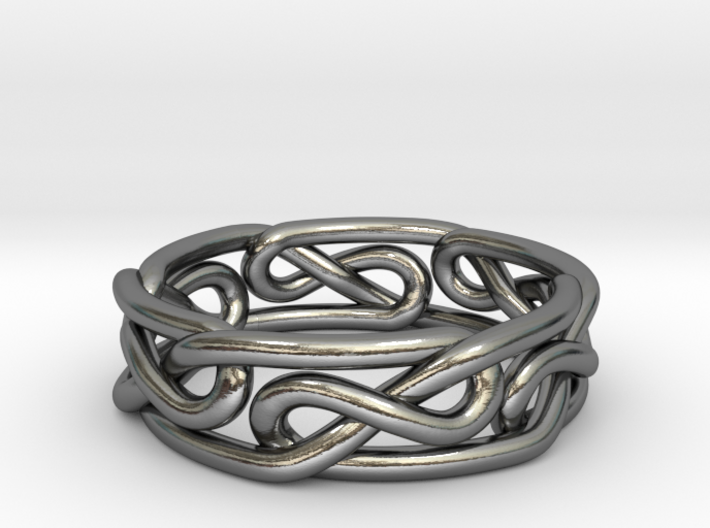 Celtic Infinity Knot Ring 3d printed 