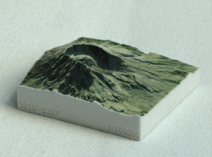 Mt. St. Helens, Wash., USA, 1:100000 Explorer 3d printed 