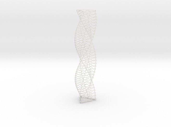 Curved Wire Spiral Triangle Shape S 3d printed