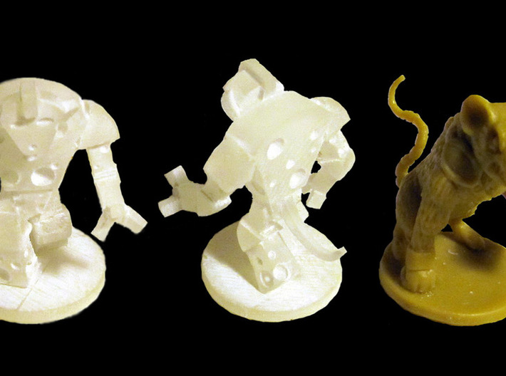 Cheese Golem - Mice & Mystics 3d printed Model in Frosted Detail, filed and sanded, unpainted. (Rat miniature shown for scale, copyright Plaid Hat Games).