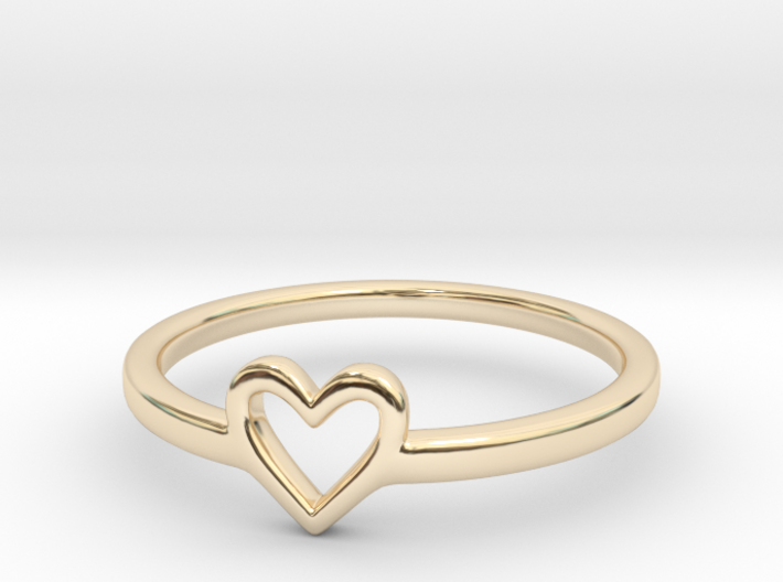 Heart Ring - Ella edition 3d printed