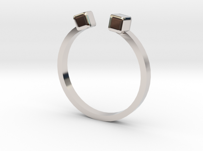 Double Square Ring 3d printed