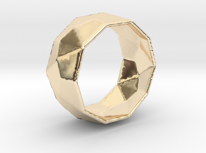 Octagonal Ring 3d printed