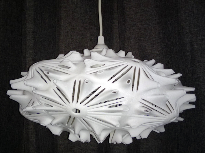 Camilla Light  / Hanging Pendant Light 3d printed Camilla Light in White Plastic