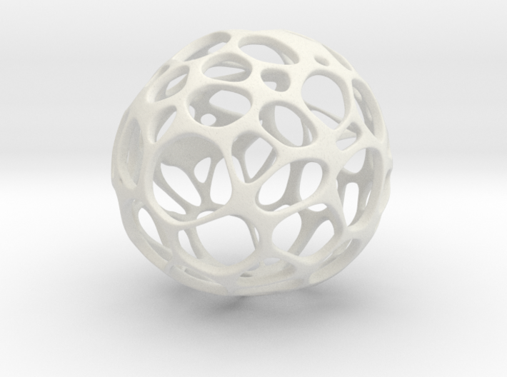 GeoApple 3d printed geometric cell structured apple