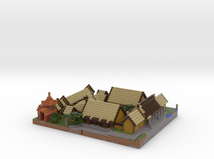 Piece of the Imperial Village 3d printed