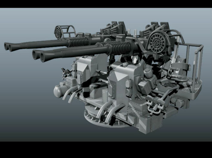 Best Detail 1/35 40mm Bofors Quad Mount KIT 3d printed 