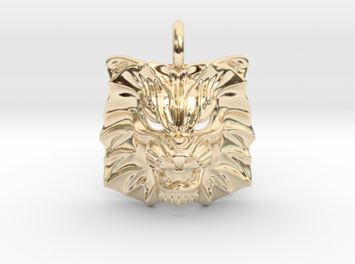 Lion Pendant 3d printed