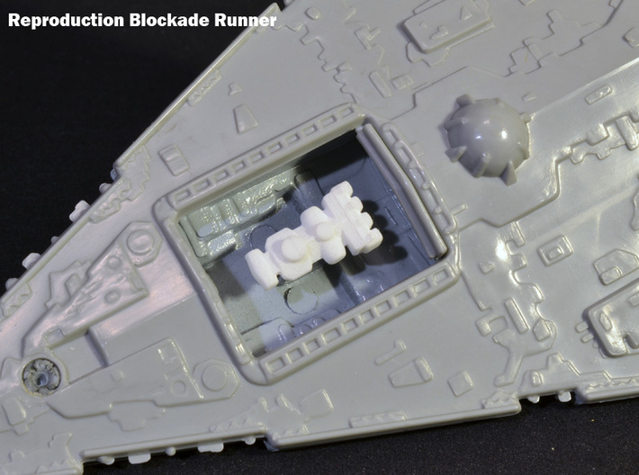 Star Wars Repro Mini Blockade Runner for Kenner 3d printed Fits in here!