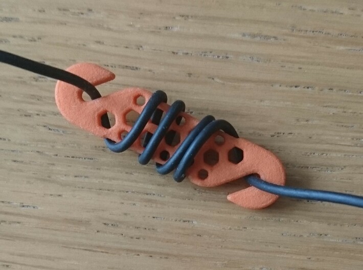 Cable Wrapper Hex Small 3d printed 