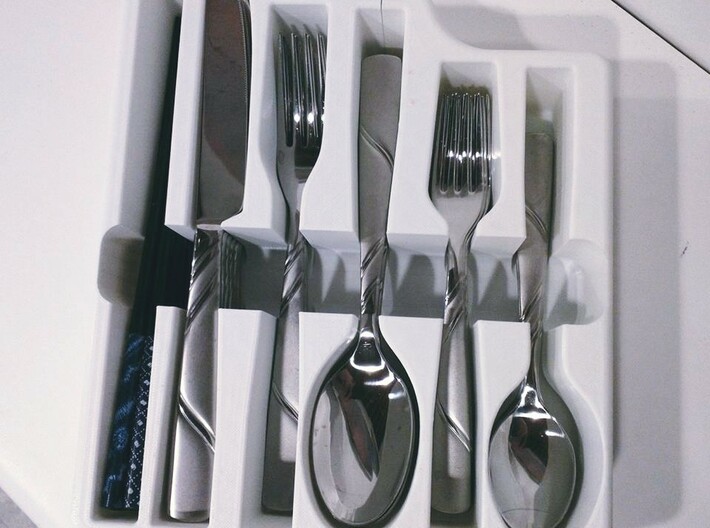 Custom Cutlery Tray 3d printed 