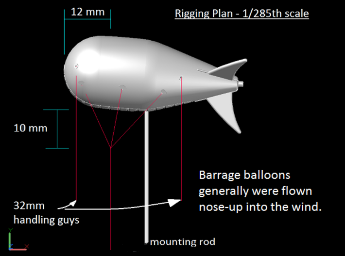 D-Day Balloon   3d printed 
