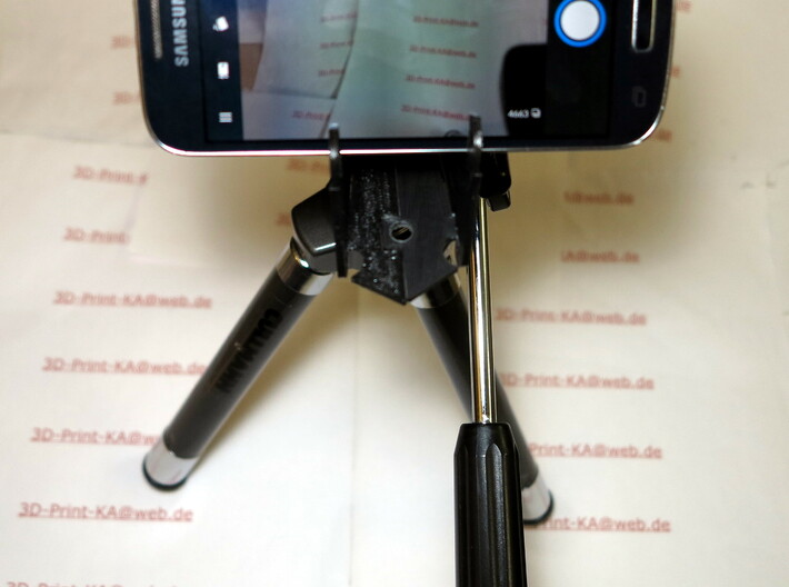 Check card mobile mount for smartphone 3d printed 