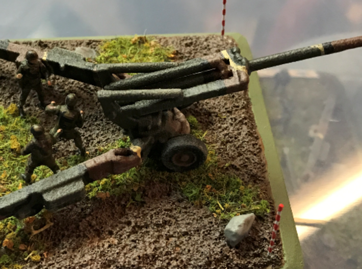 1/100 Scale M198 155mm Howitzer 3d printed 