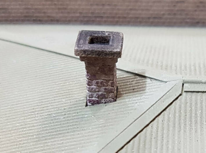 HO Chimney - Small X 6 3d printed Photo of actual model chimney