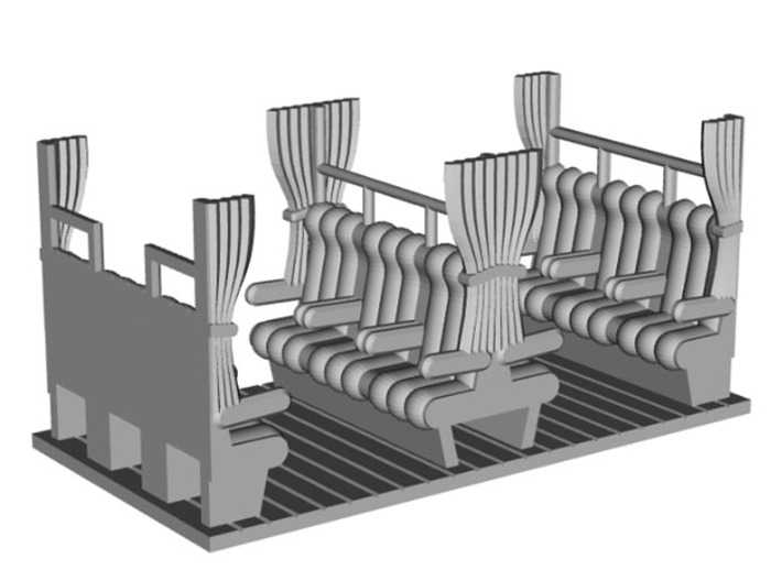 HOe-wagon02c - Interior for HOe-wagon02 3d printed