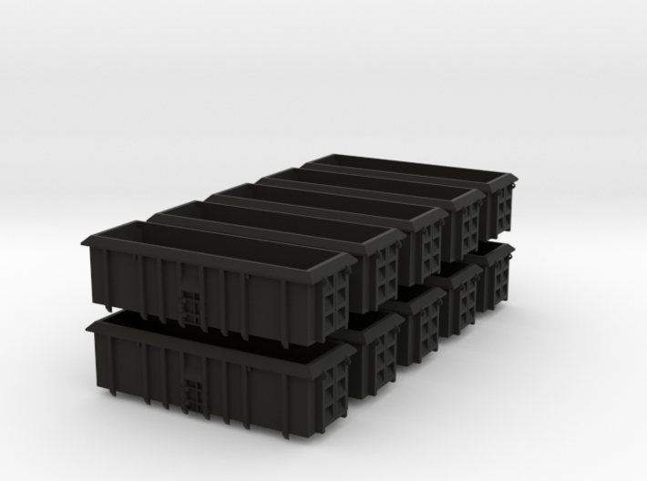 PO-022a-d Scrap Wagon Bundle for Peco Chassis. 3d printed