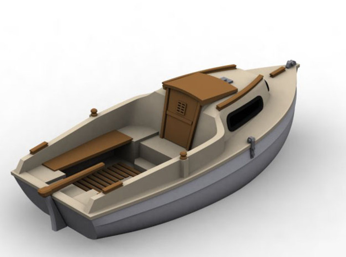 HObat01 - Small boat 3d printed 
