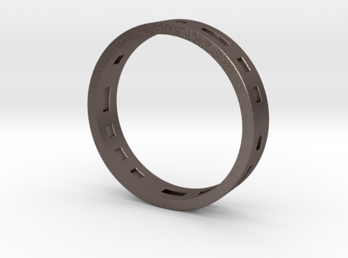 Morse code ring (Customized) 3d printed 
