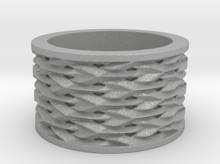 Basketweave Ring 3d printed