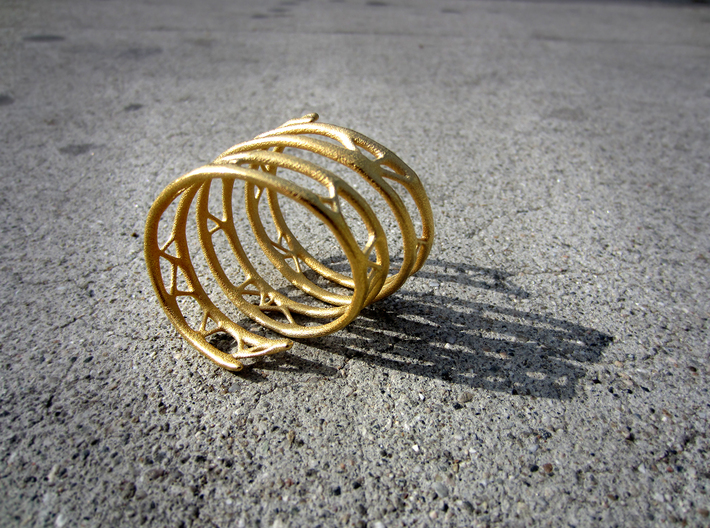 The Organic Bracelet 3d printed Spiral Geometry