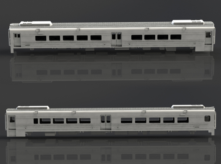 Comet V Car Shell N Scale 3d printed Sides Layout
