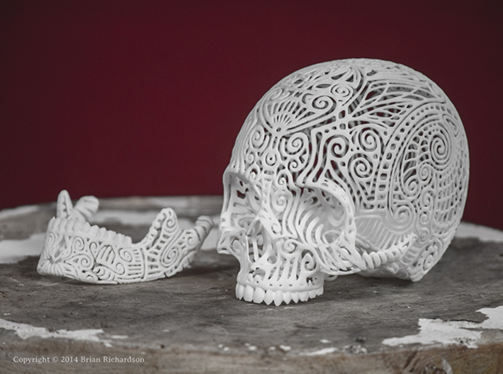 Tribal Voodoo Skull  3d printed 