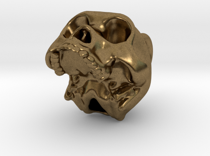 Sasquatch Skull Pendant 3d printed 