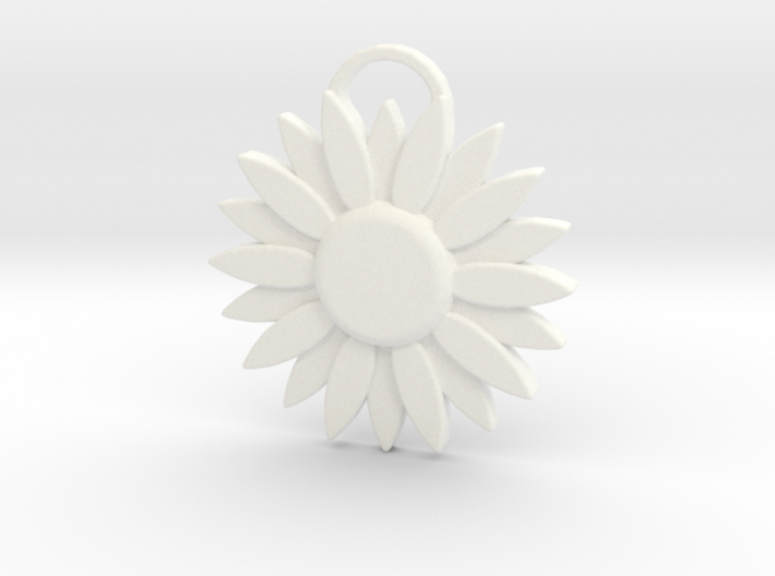 Sunflower Pendant 3d printed