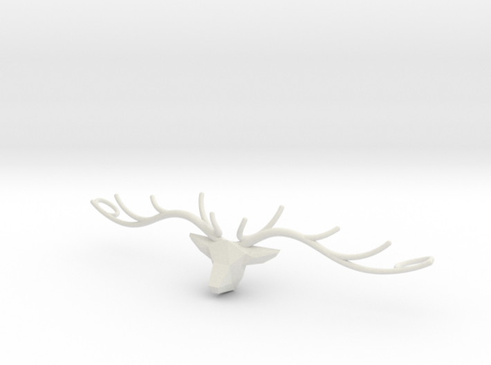 Deer head pendant 3d printed