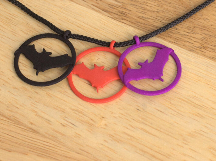 Bat awareness charm 3d printed