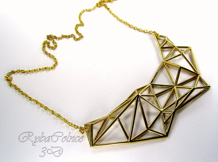  Necklace the Polygon 3d printed 