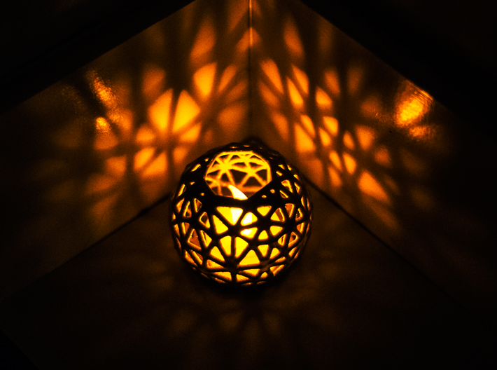 Voronoi Tealight 3d printed Untouched photo!