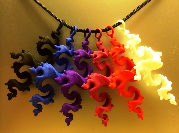 Dragon Pendant 6cm - plastic 3d printed