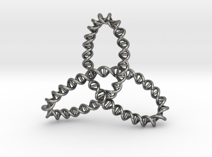 DNA Trinity Knot Pendant 3d printed DNA Trinity Knot
