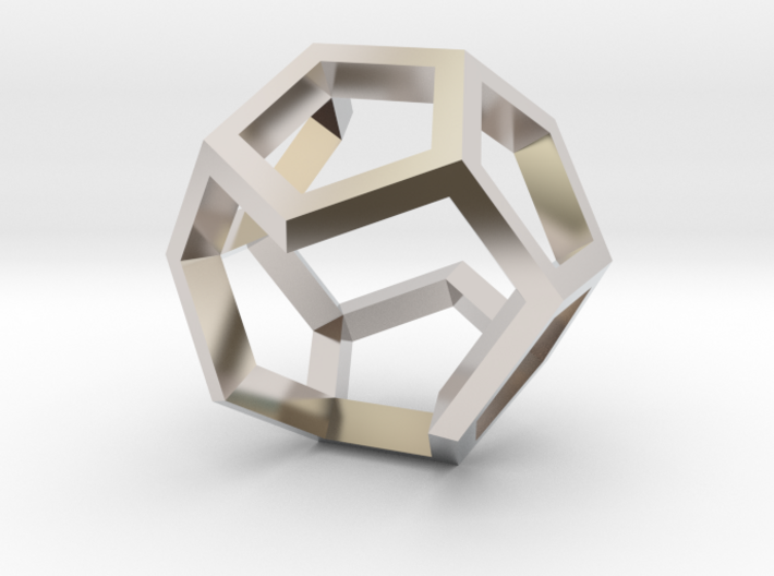 Dodecahedron Sculpture Ring B Gmtrx 3d printed