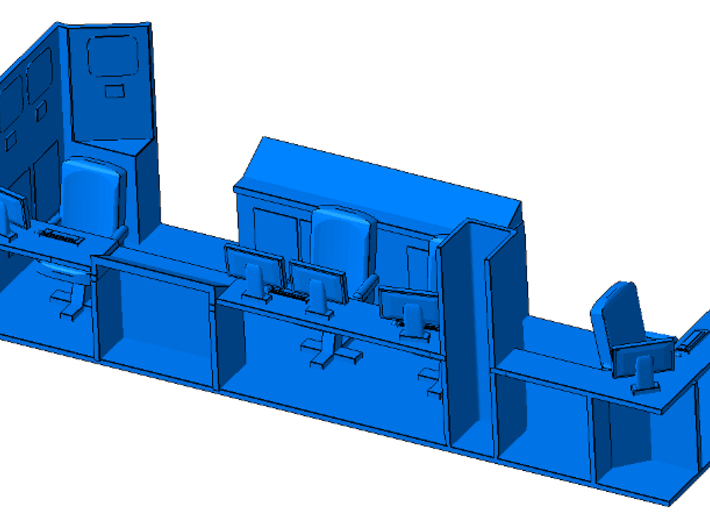 1/64th Interior for Hydraulic Fracturing Data Van  3d printed 