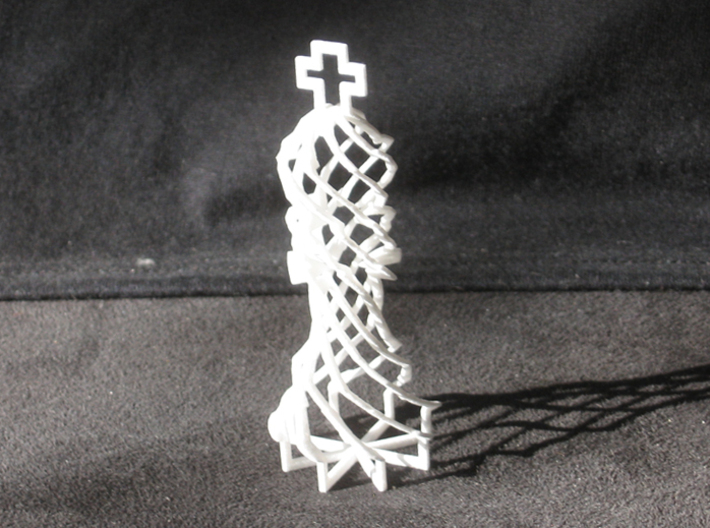 Twisted Chess 3d printed King