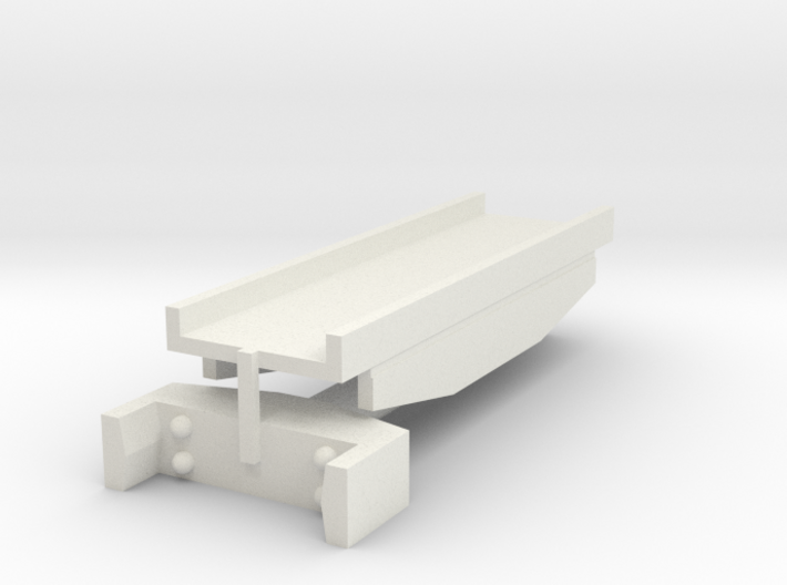 T-gauge recht brugdeel 3d printed