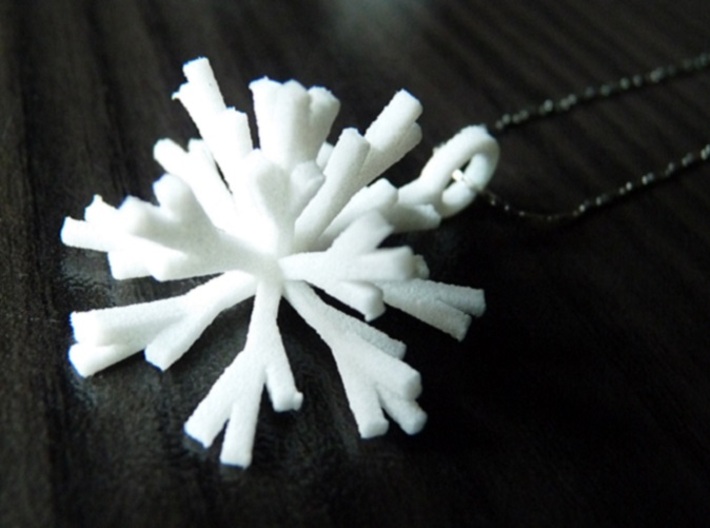 Snowflake Pendant Iva 3d printed