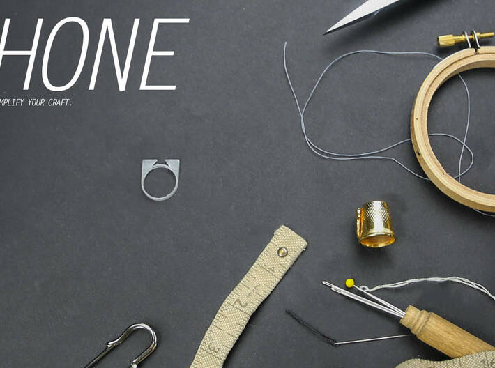 HONE - a ring for cutting thread 3d printed 