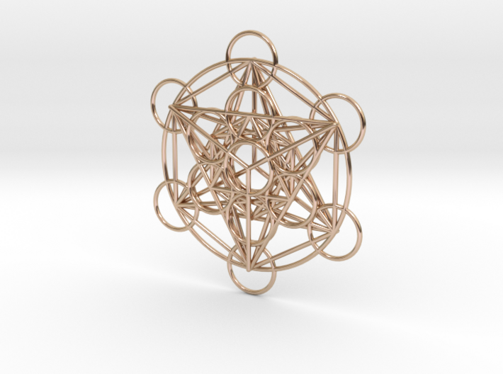 Metatron's Cube Pendant 3d printed