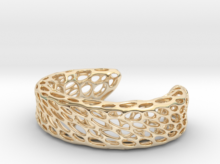 Voronoi Bracelet B 3d printed