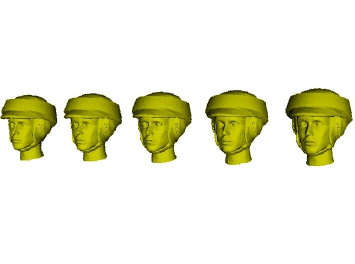 1/72 scale Star Wars rebel trooper heads x 5 3d printed