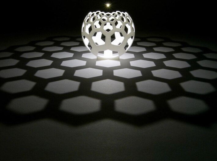 Honeycomb (stereographic projection) 3d printed